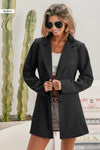 Single Breasted Peaked Lapel Blazer