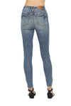 Judy Blue Tummy Control Vintage Wash Hem Destroy Skinny Jeans-Jeans-Reef Love
