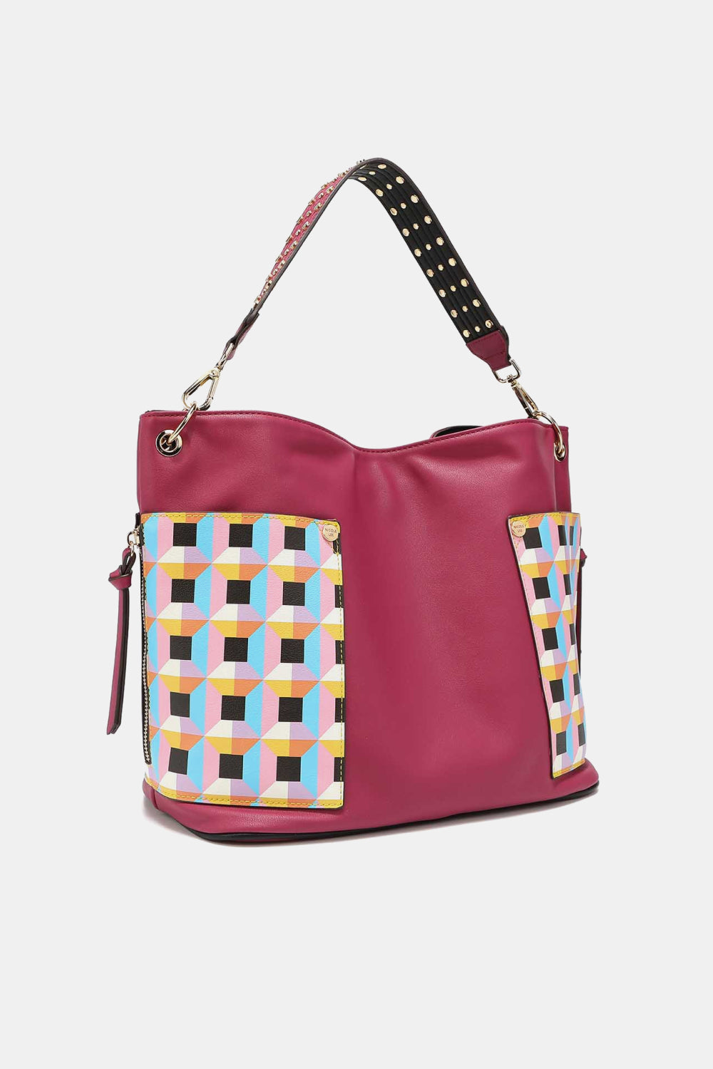 Women’s Three piece handbag set includes a Large Shoulder Bag, a Solid Bag, and a charming Heart Coin Pouch.