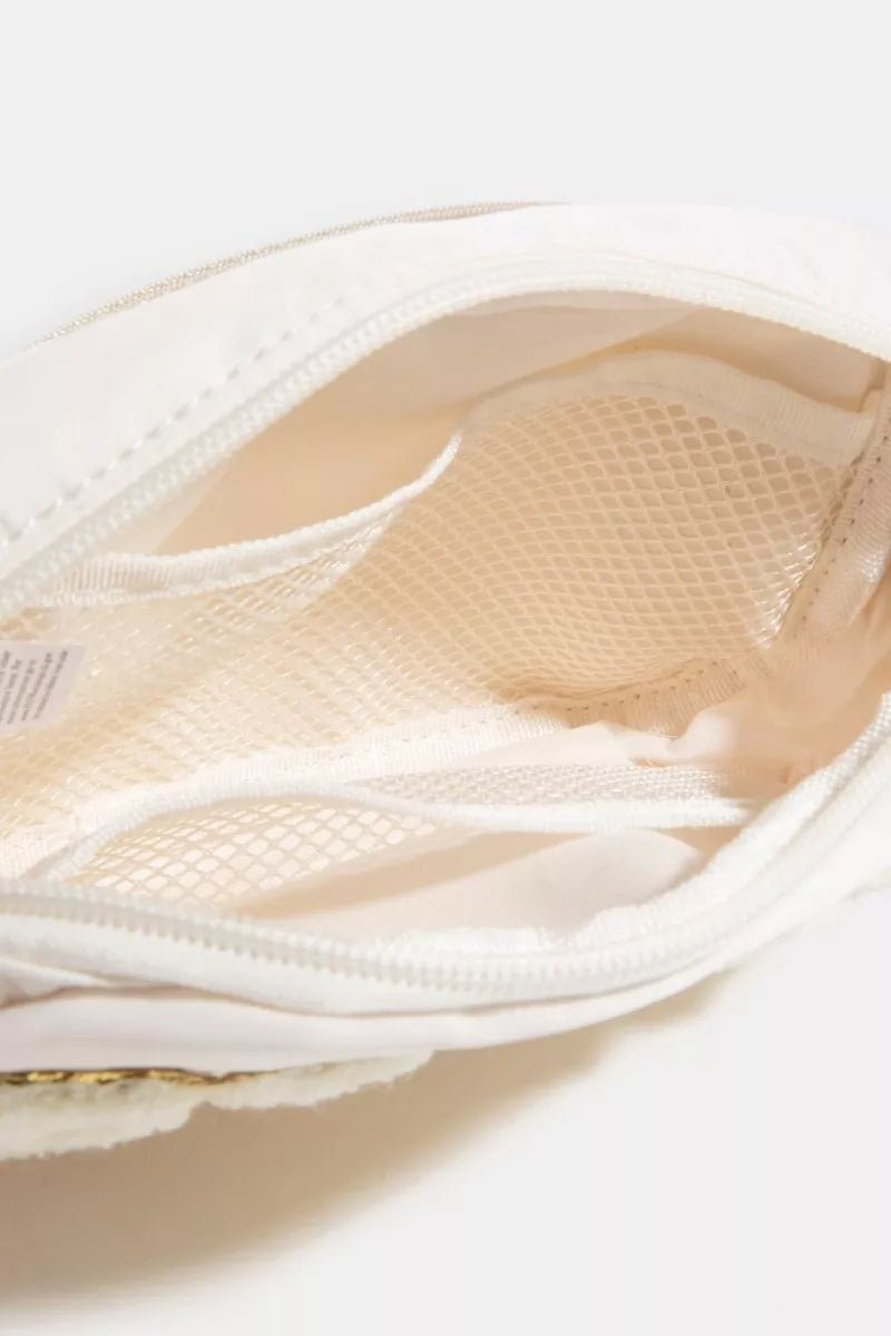 Fuzzy Glitter Bride Crossbody Bag - Reef Love