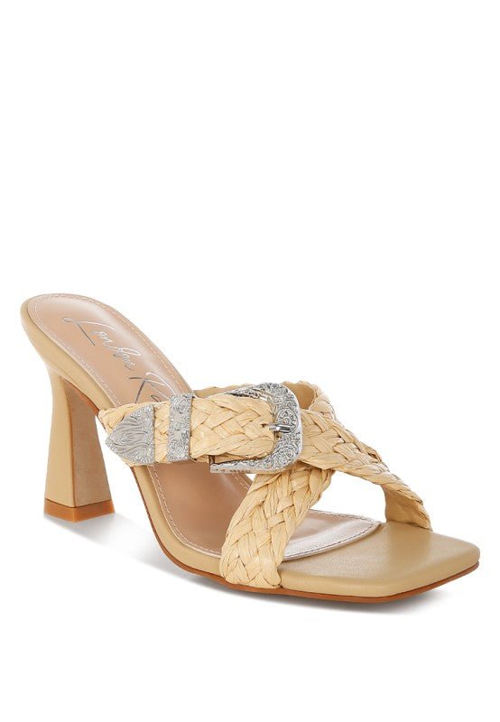 Nimaya Braided Criss - Cross Strap Heel Sandals - Reef Love