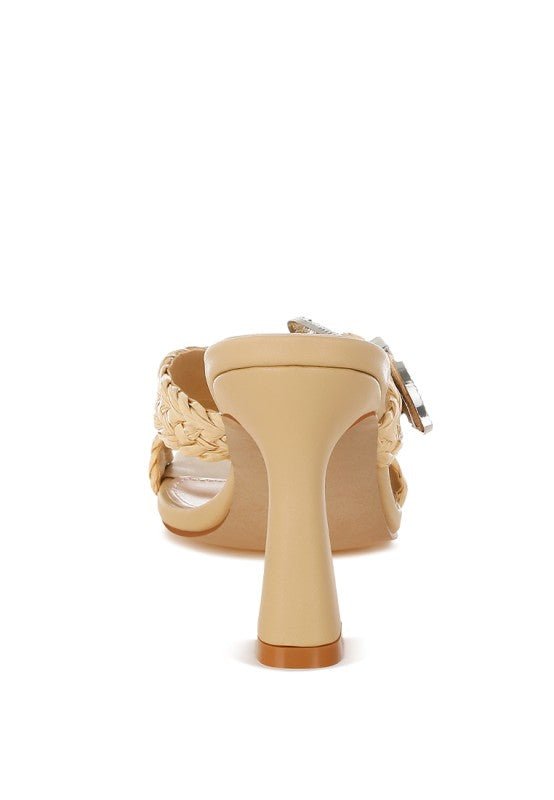 Nimaya Braided Criss - Cross Strap Heel Sandals - Reef Love