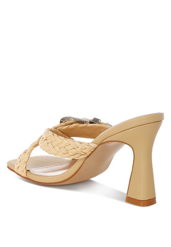 Nimaya Braided Criss - Cross Strap Heel Sandals - Reef Love