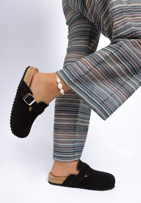 Ratiha Buckle Accent Slip - On Mules - Reef Love