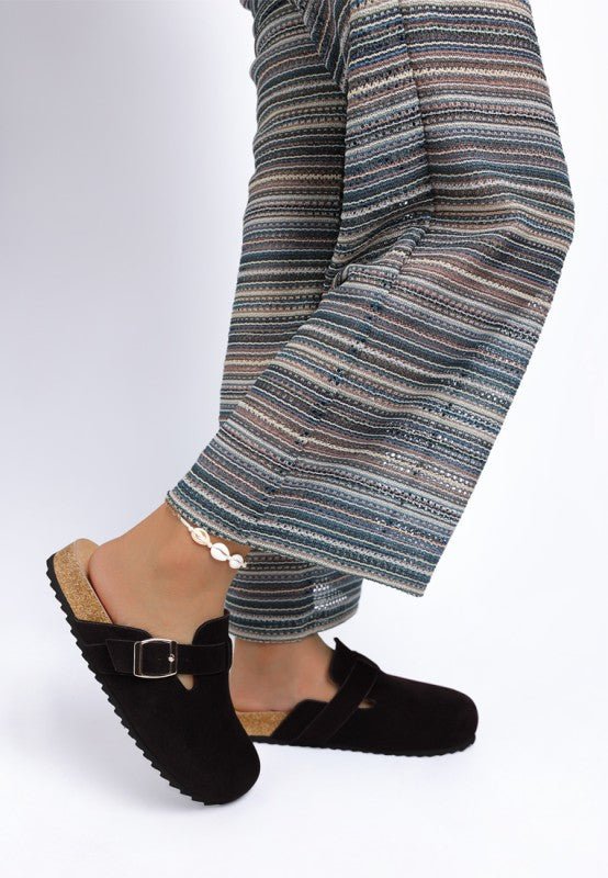 Ratiha Buckle Accent Slip - On Mules - Reef Love