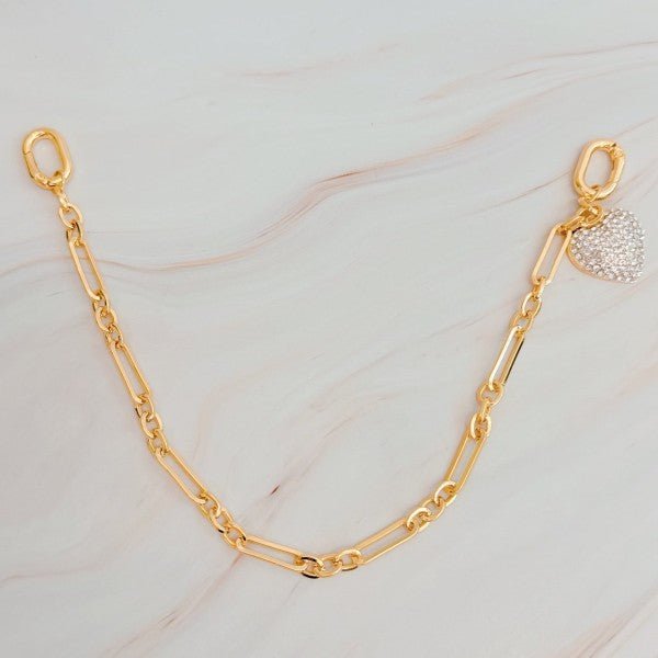 Sparkly Big Heart Handbag Charm