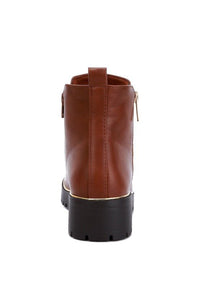 Thorin Metallic Frame Block Heel Boots - Reef Love