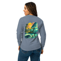 Foil Hawaii Long Sleeve Graphic Tee - Reef Love Custom Design-perfect windsurfing, wing foiling, windsurf foil themed graphic t-shirt-custom Reef Love Design