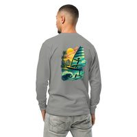 Foil Hawaii Long Sleeve Graphic Tee - Reef Love Custom Design-perfect windsurfing, wing foiling, windsurf foil themed graphic t-shirt-custom Reef Love Design