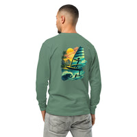 Foil Hawaii Long Sleeve Graphic Tee - Reef Love Custom Design-perfect windsurfing, wing foiling, windsurf foil themed graphic t-shirt-custom Reef Love Design