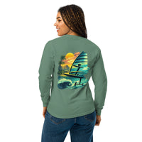 Foil Hawaii Long Sleeve Graphic Tee - Reef Love Custom Design-perfect windsurfing, wing foiling, windsurf foil themed graphic t-shirt-custom Reef Love Design