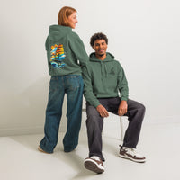 Windsurf Foil Classic Sunset Graphic Unisex Hoodie-perfect windsurfing, wing foiling, windsurf foil themed graphic t-shirt-custom Reef Love Design