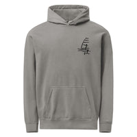 Windsurf Foil Classic Sunset Graphic Unisex Hoodie-perfect windsurfing, wing foiling, windsurf foil themed graphic t-shirt-custom Reef Love Design