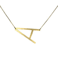 Gold Monogram Initial Necklace