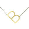 Gold Monogram Initial Necklace