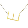 Gold Monogram Initial Necklace