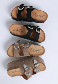 Zaphod Faux Leather Platform Slip On Sandals - Reef Love